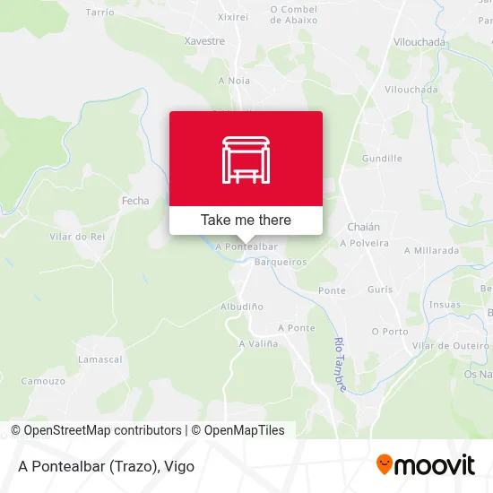 A Pontealbar (Trazo) map