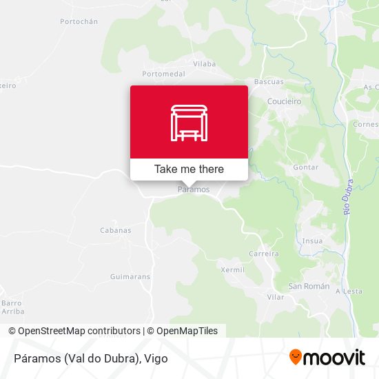Páramos (Val do Dubra) map