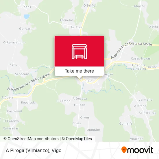 A Piroga (Vimianzo) map