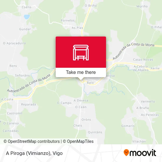 A Piroga (Vimianzo) map