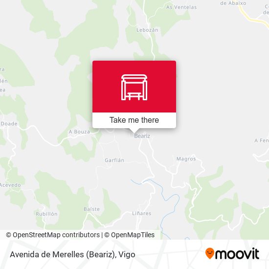 Avenida de Merelles (Beariz) map