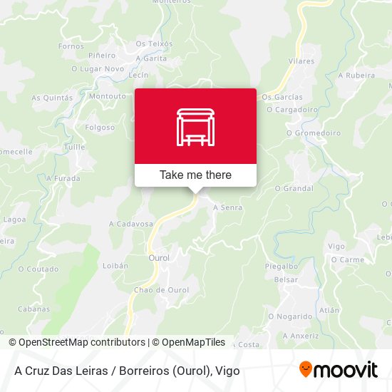 A Cruz Das Leiras / Borreiros (Ourol) map