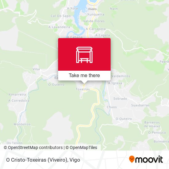 O Cristo-Toxeiras (Viveiro) map