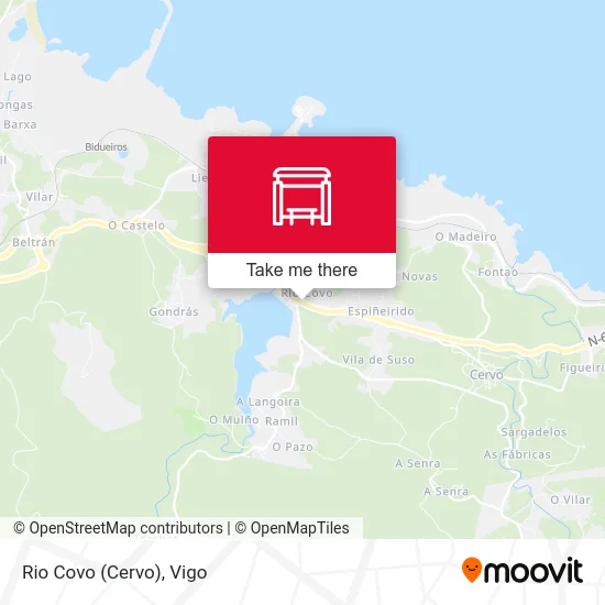 Rio Covo (Cervo) map