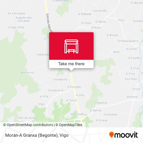 Morán-A Granxa (Begonte) map