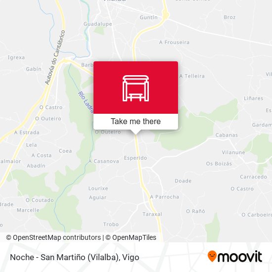 Noche - San Martiño (Vilalba) map