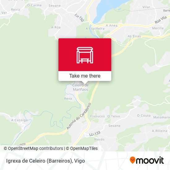 Igrexa de Celeiro (Barreiros) map