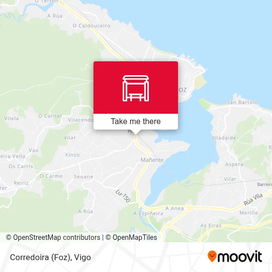 Corredoira (Foz) map