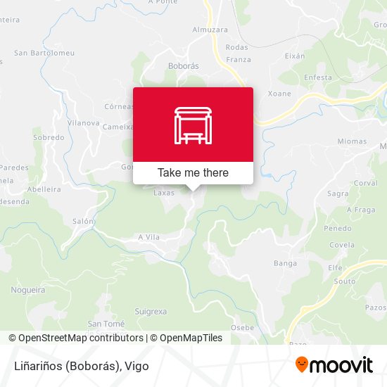 Liñariños (Boborás) map