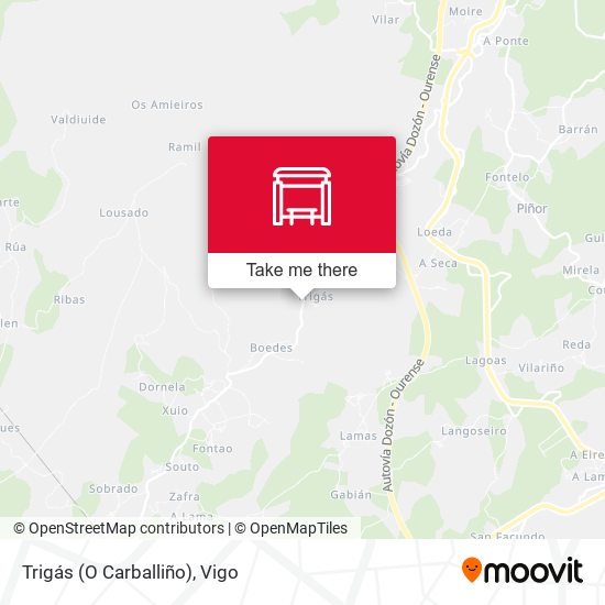 Trigás (O Carballiño) map