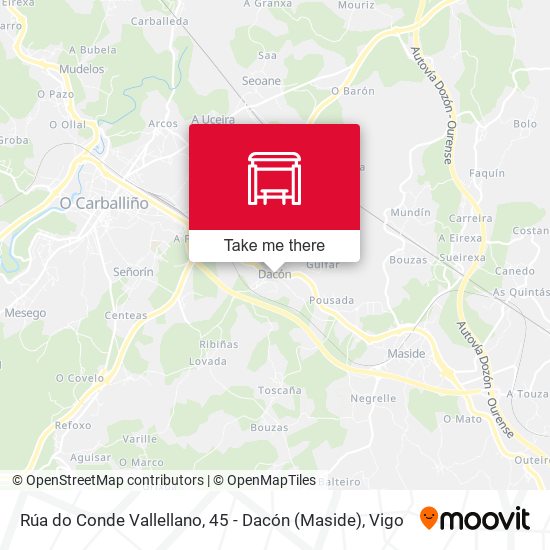Rúa do Conde Vallellano, 45 - Dacón (Maside) map