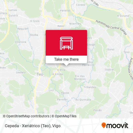 Cepeda - Xeriátrico (Teo) map