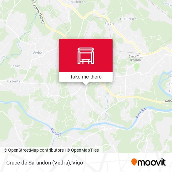 Cruce de Sarandón (Vedra) map