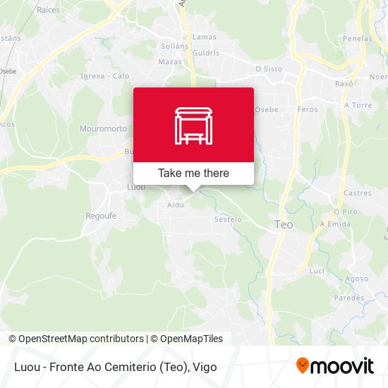 Luou - Fronte Ao Cemiterio (Teo) map
