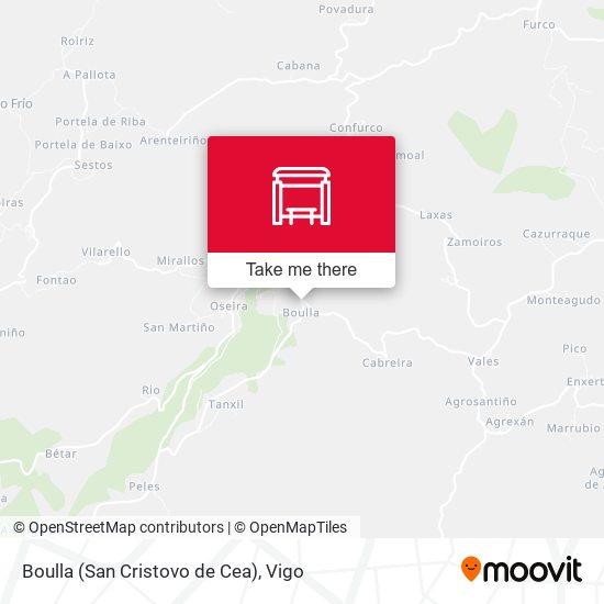 Boulla (San Cristovo de Cea) map