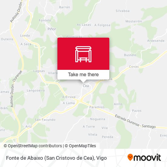 Fonte de Abaixo (San Cristovo de Cea) map