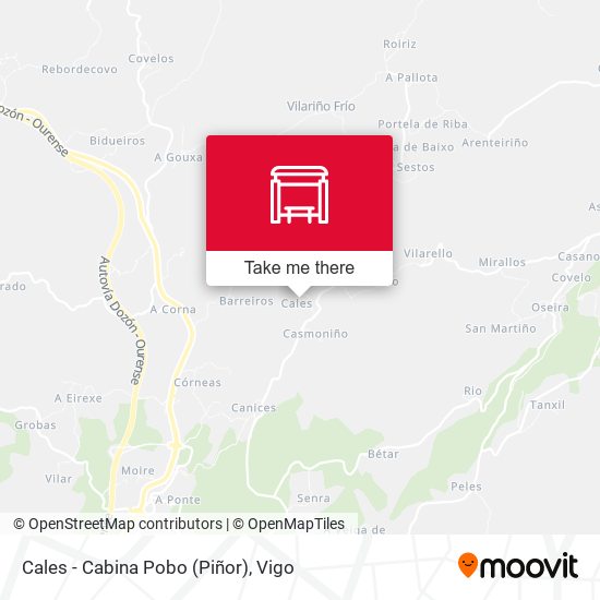 Cales - Cabina Pobo (Piñor) map