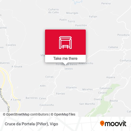 Cruce da Portela (Piñor) map