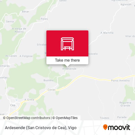Ardesende (San Cristovo de Cea) map
