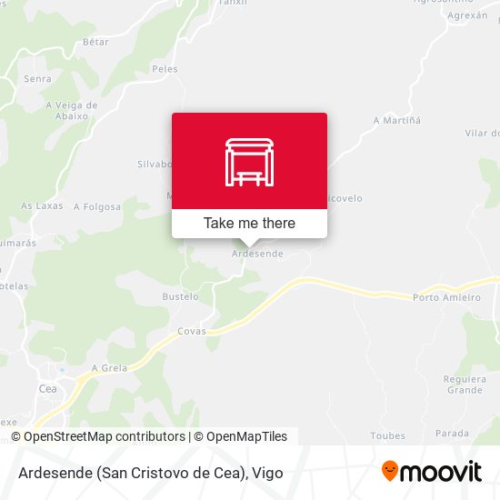 Ardesende (San Cristovo de Cea) map