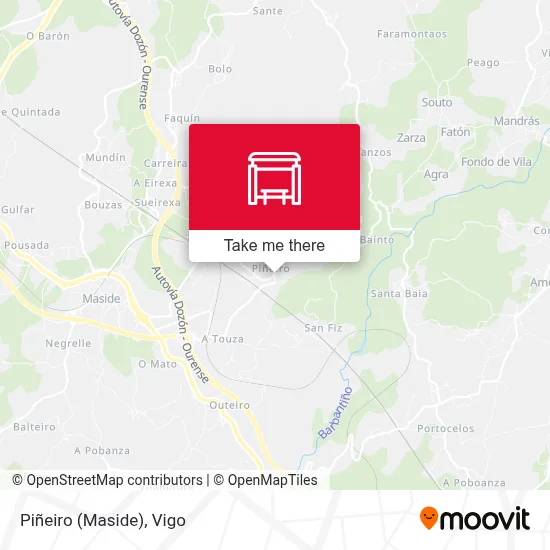 Piñeiro (Maside) map