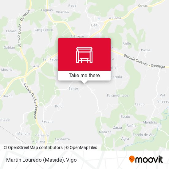 Martín Louredo (Maside) map