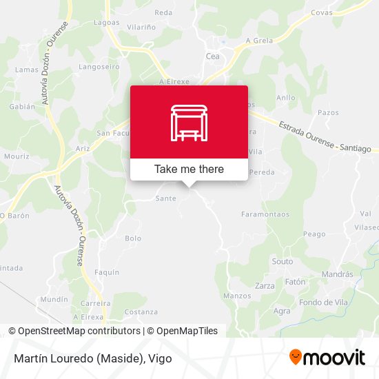 Martín Louredo (Maside) map