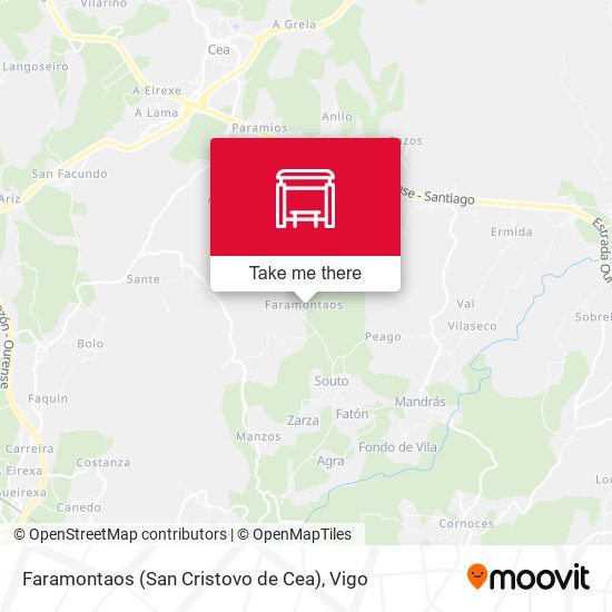 Faramontaos (San Cristovo de Cea) map