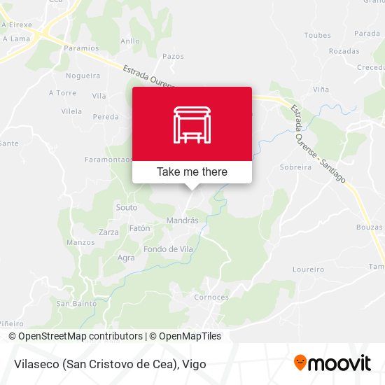 Vilaseco (San Cristovo de Cea) map