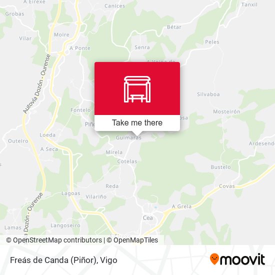 Freás de Canda (Piñor) map