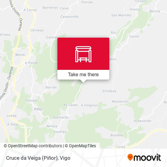 Cruce da Veiga (Piñor) map