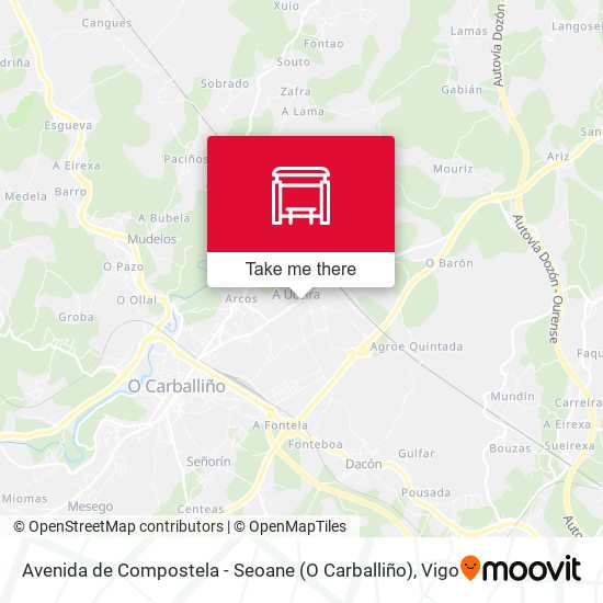 Avenida de Compostela - Seoane (O Carballiño) map