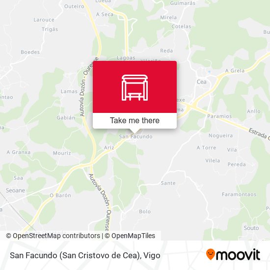 San Facundo (San Cristovo de Cea) map