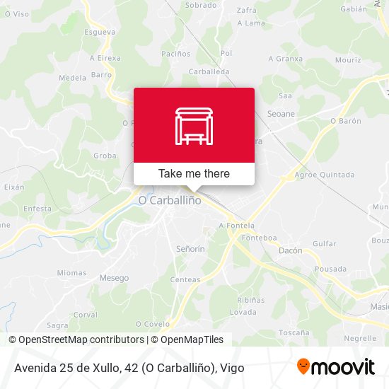 Avenida 25 de Xullo, 42 (O Carballiño) map
