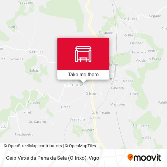Ceip Virxe da Pena da Sela (O Irixo) map