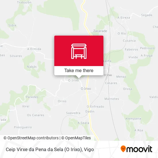 mapa Ceip Virxe da Pena da Sela (O Irixo)