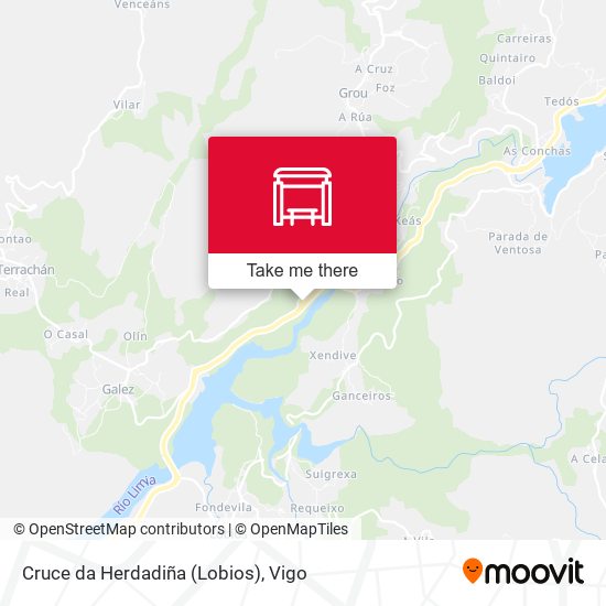 Cruce da Herdadiña (Lobios) map