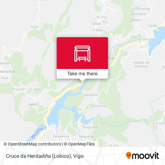 Cruce da Herdadiña (Lobios) map