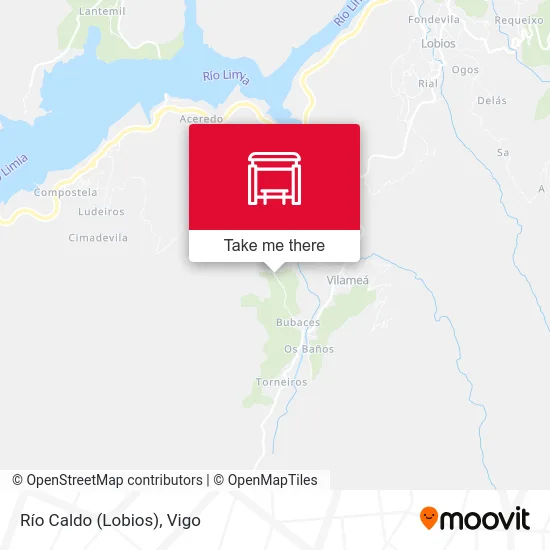 Río Caldo (Lobios) map