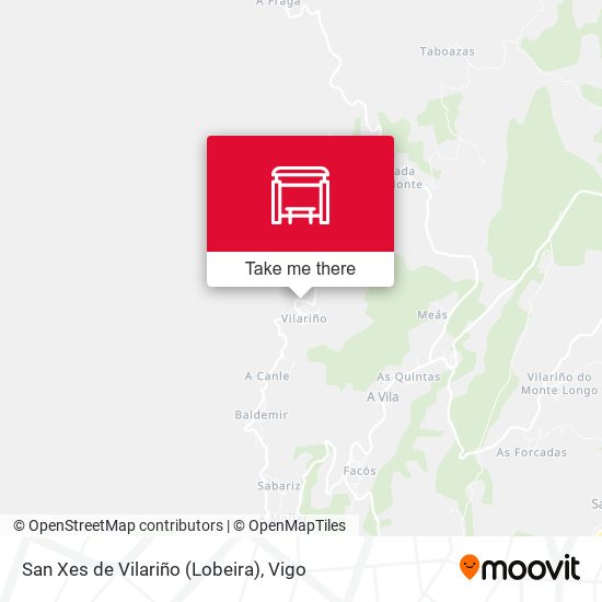 San Xes de Vilariño (Lobeira) map