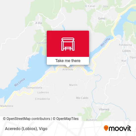 Aceredo (Lobios) map