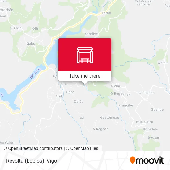 Revolta (Lobios) map