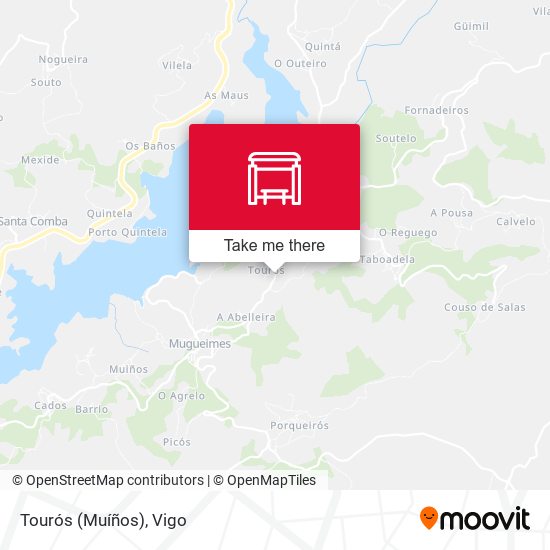 Tourós (Muíños) map