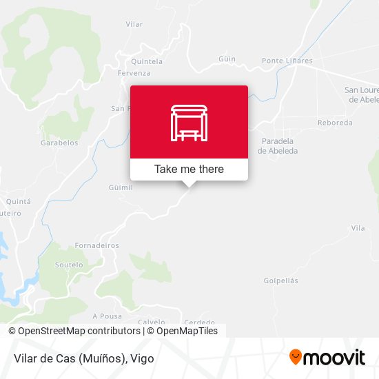 Vilar de Cas (Muíños) map