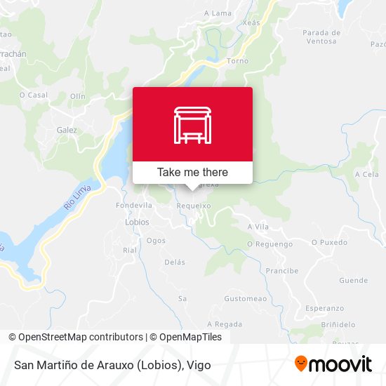 San Martiño de Arauxo (Lobios) map