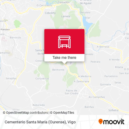 Cementerio Santa María (Ourense) map