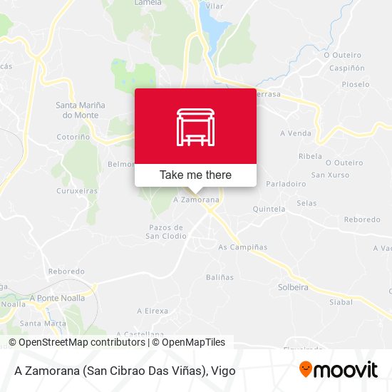 A Zamorana (San Cibrao Das Viñas) map