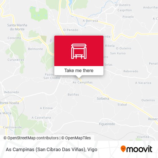 As Campinas (San Cibrao Das Viñas) map