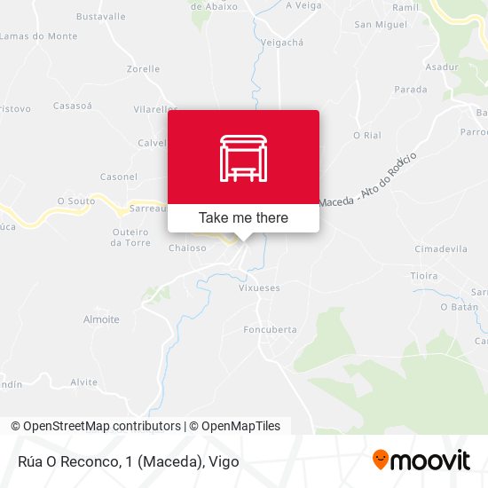 Rúa O Reconco, 1 (Maceda) map