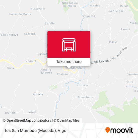 Ies San Mamede (Maceda) map